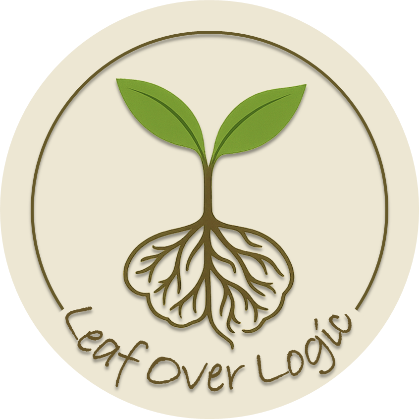 Leaf Over Logic logo